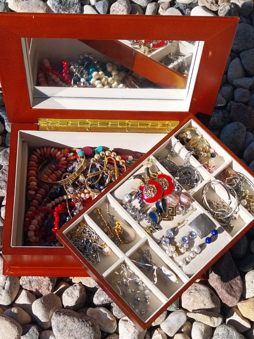 Vintage Red, Blue & Gold Women’s Necklace Collection